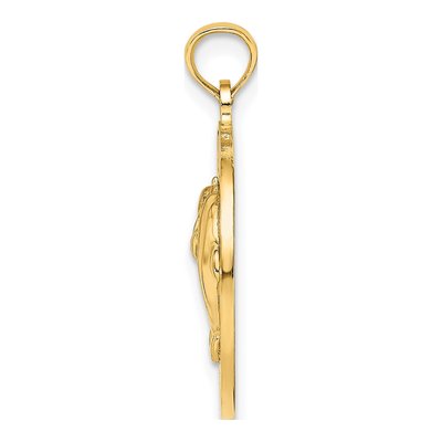 14K Yellow Gold Bahamas Dolphin Pendant – view 3