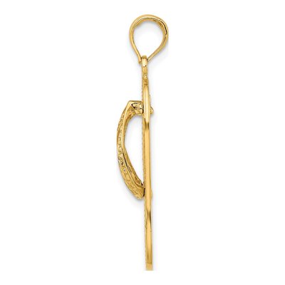14K Yellow Gold Flip-Flop Starfish Charm – view 3