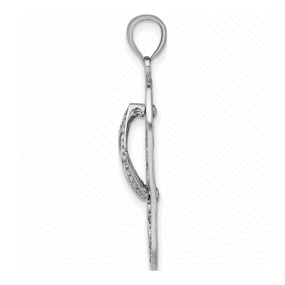 14K White Gold Flip-Flop Charm – view 3