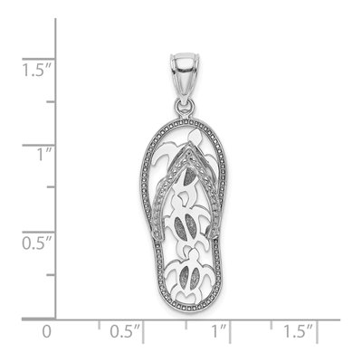 14K White Gold Flip-Flop Charm – view 4