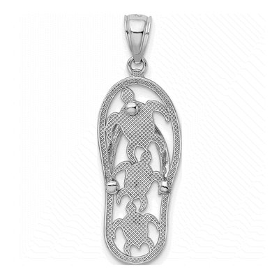 14K White Gold Flip-Flop Charm – view 5