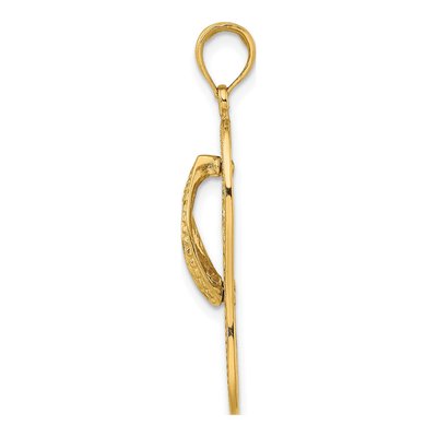 14K Yellow Gold Flip-Flop Charm – view 3