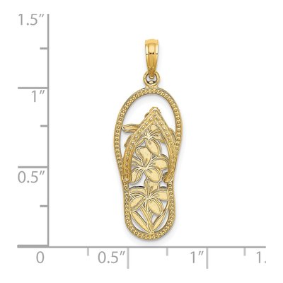 14K Yellow Gold Flip-Flop Charm – view 4