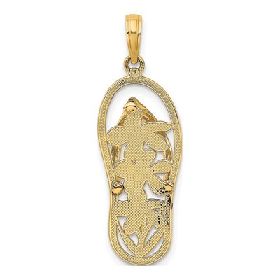 14K Yellow Gold Flip-Flop Charm – view 5