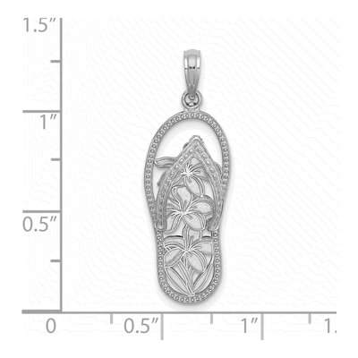 14K White Gold Flip-Flop Charm – view 4