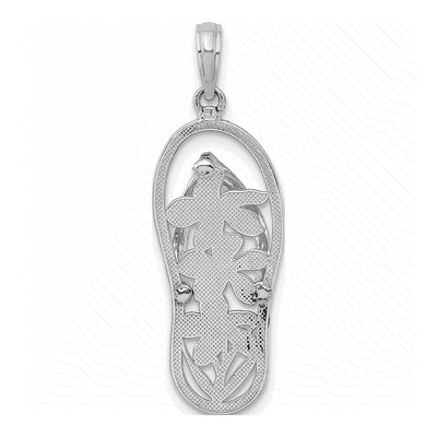 14K White Gold Flip-Flop Charm – view 5