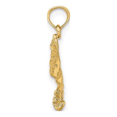 14K Yellow Gold Spotted Eagle Ray Charm – view 3