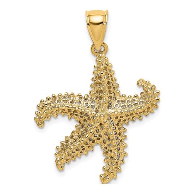 14K Yellow Gold Starfish Pendant