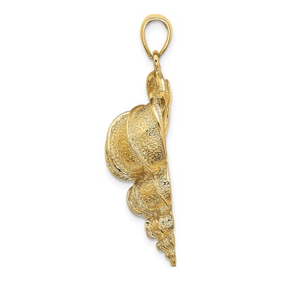 14K Yellow Gold Wentletrap Shell Pendant – view 3