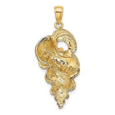 14K Yellow Gold Wentletrap Shell Pendant – view 5