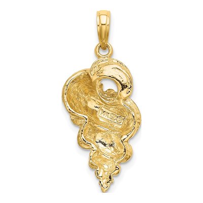 14K Yellow Gold Wentletrap Shell Pendant – view 5