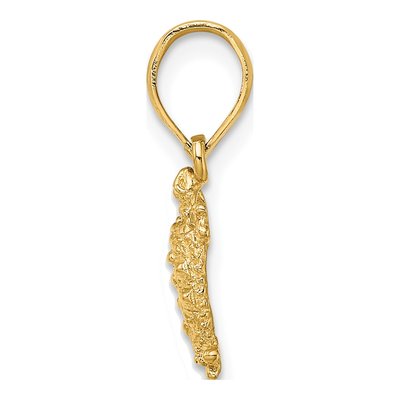 14K Yellow Gold Mini Land Turtle Pendant – view 3