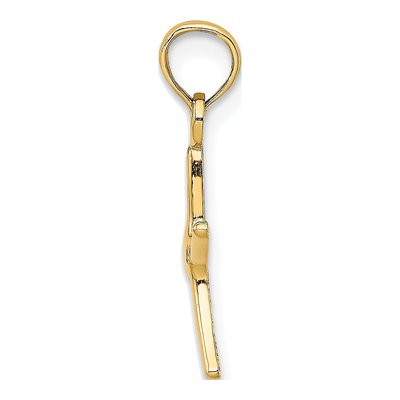 14K Yellow Gold Mini Dancing Starfish Charm – view 3