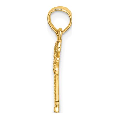 14K Yellow Gold Mini Palm Tree Charm – view 3