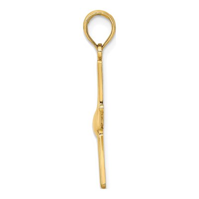 14K Yellow Gold Dancing Starfish Pendant – view 3