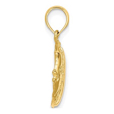 14K Yellow Gold Butterfly Fish Pendant – view 3