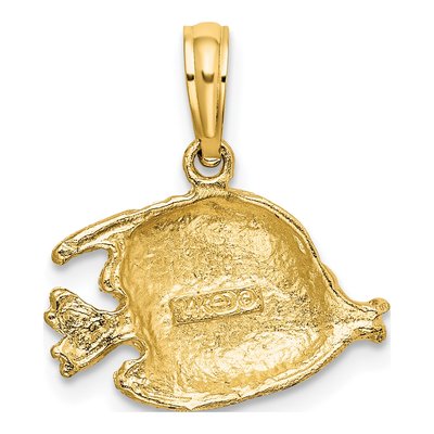 14K Yellow Gold Bannerfish Pendant – view 4