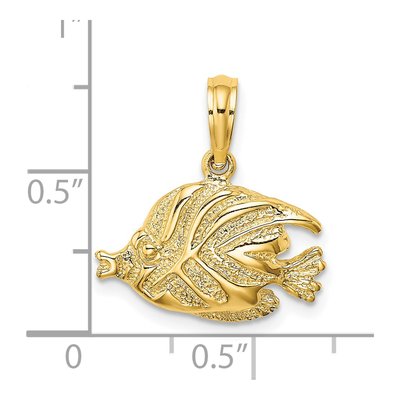 14K Yellow Gold Bannerfish Pendant – view 5
