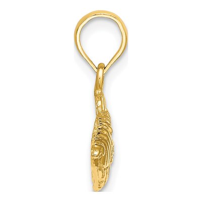 14K Yellow Gold Humu Fish Pendant – view 3