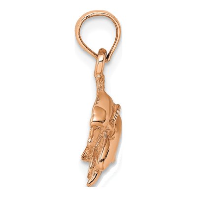 14K Rose Gold Dolphins Charm – view 3