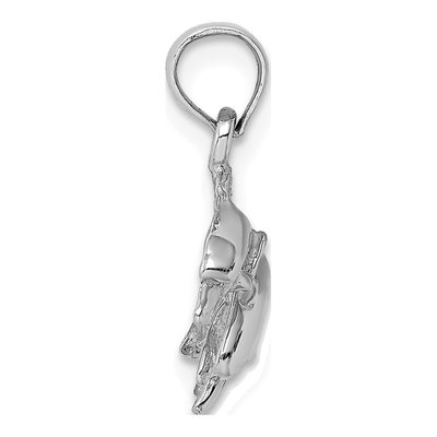 14K White Gold Double Dolphin Pendant – view 3