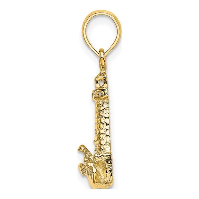14K Yellow Gold Lighthouse Pendant – view 3