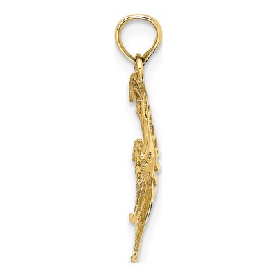 14K Yellow Gold Cut-Out Angelfish Charm – view 3