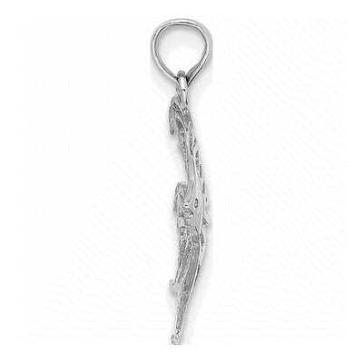 14K White Gold Cut-Out Angelfish Pendant – view 3