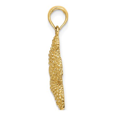 14K Yellow Gold Starfish Pendant – view 3