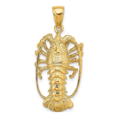 14K Yellow Gold Large Florida Charm
