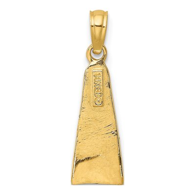 14K Yellow Gold Scuba Flipper Charm – view 5