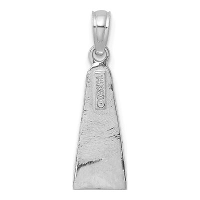 14K White Gold Scuba Flipper Pendant – view 5