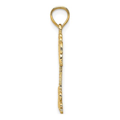 14K Yellow Gold Grand Caymans Palm Tree Charm – view 3