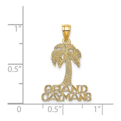14K Yellow Gold Grand Caymans Palm Tree Charm – view 4