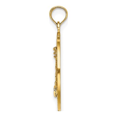 14K Yellow Gold Lighthouse Pendant – view 3