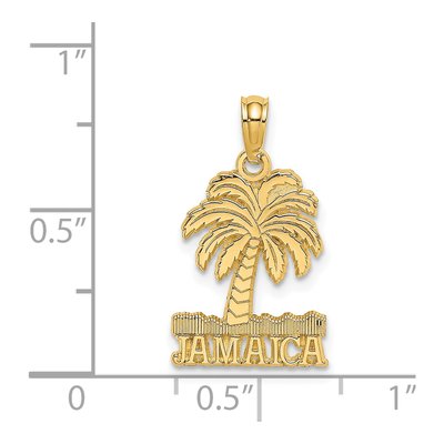 14K Yellow Gold Jamaica Palm Tree Charm – view 4
