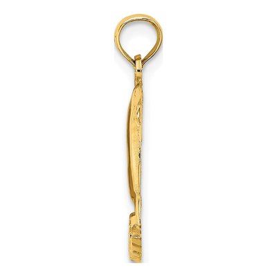 14K Yellow Gold Jamaica Dolphins Pendant – view 3