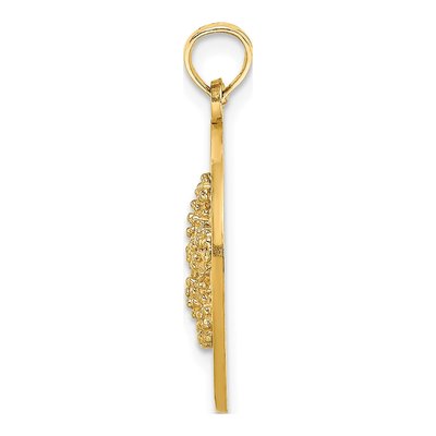 14K Yellow Gold Sanibel Starfish Circle Charm – view 3