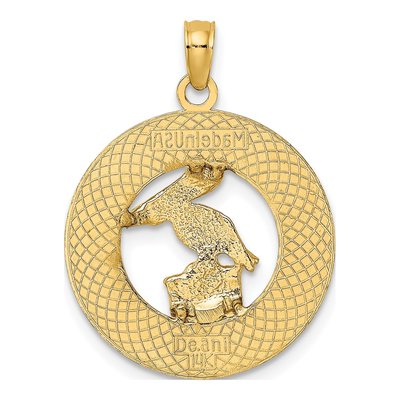 14K Yellow Gold Lauderdale-By-The-Sea Pelican Charm – view 5
