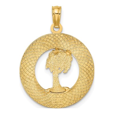 14K Yellow Gold Siesta Key Florida Pendant – view 5