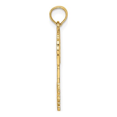 14K Yellow Gold Turks Caicos Palm Tree Charm – view 3