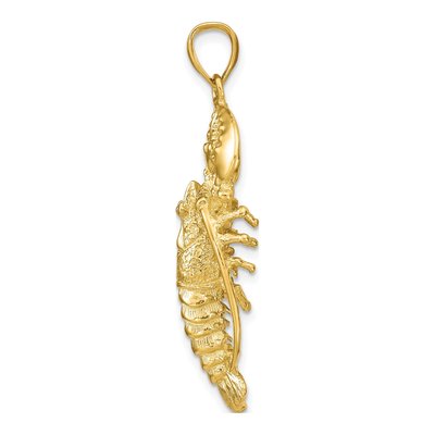 14K Yellow Gold Large 3-D Pendant – view 3