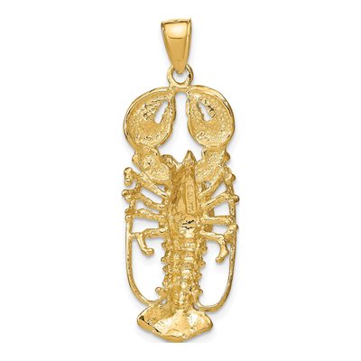 14K Yellow Gold Large 3-D Pendant – view 5