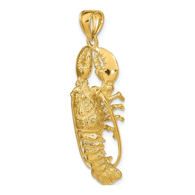 14K Yellow Gold Large 3-D Pendant – view 6