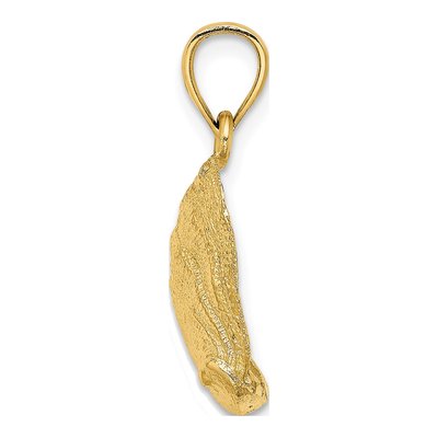 14K Yellow Gold Abalone Shell Pendant – view 3