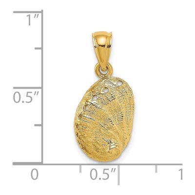 14K Yellow Gold Abalone Shell Pendant – view 4