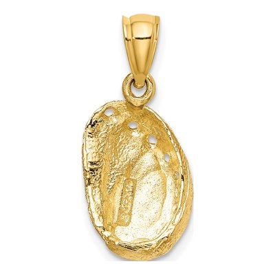 14K Yellow Gold Abalone Shell Pendant – view 5