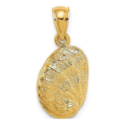 14K Yellow Gold Abalone Shell Pendant