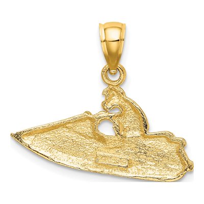 14K Yellow Gold Jet Ski Pendant – view 5