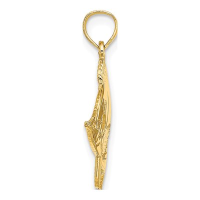 14K Yellow Gold Bannerfish Pendant – view 3
